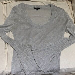 Sisley Silver Glitter Blouse